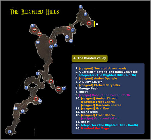 1 - The Blighted Hills - Maps - Dungeon Siege II: Broken World - Game Guide and Walkthrough