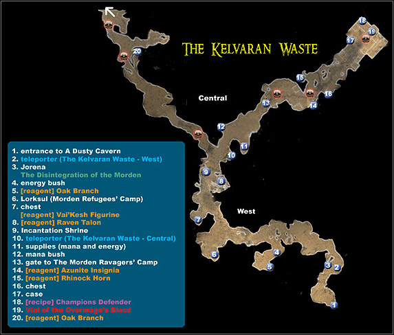 2 - The Kelvaran Waste - Maps - Dungeon Siege II: Broken World - Game Guide and Walkthrough