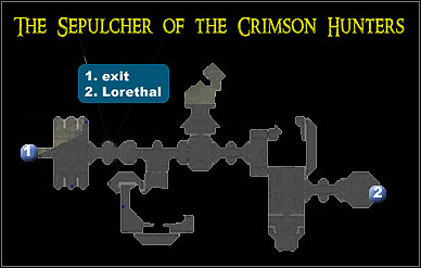 1 - The Sepulcher of the Crimson Hunters - Maps - Dungeon Siege II: Broken World - Game Guide and Walkthrough