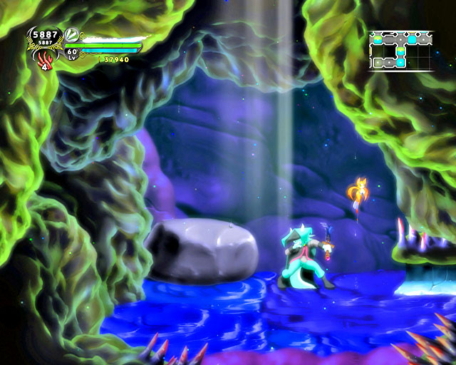 Slide proves useful in various situation - Chapter 2 - Darkness - Walkthrough - Dust: An Elysian Tail - Game Guide and Walkthrough