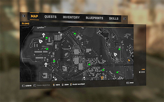 Frequently watch at the map, where many useful items are marked - Game world - Dying Light - Game Guide and Walkthrough