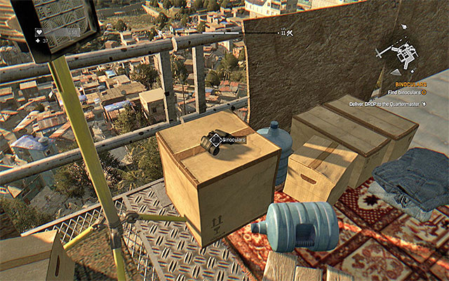 One of the places when you can find binoculars. - 16: Binoculars - Side quests - The Slums - Dying Light - Game Guide and Walkthrough
