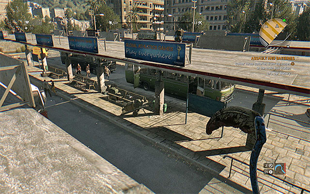 The bus station. - 31: Assault and Batteries - Side quests - The Slums - Dying Light - Game Guide and Walkthrough
