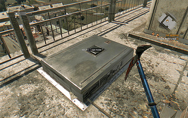 The manhole in the hotel rooftop - 4: The Bunker - Side quests - Old Town - Dying Light - Game Guide and Walkthrough
