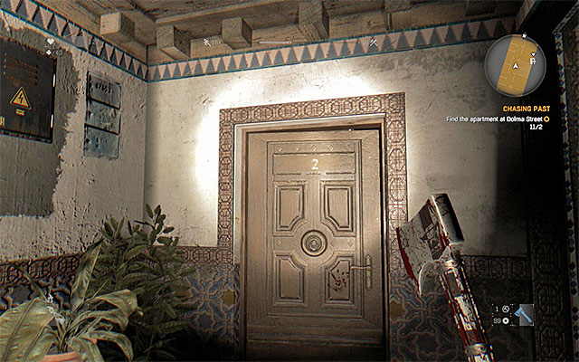 The entrance to the apartment that you need to search - 14: Chasing Past - Side quests - Old Town - Dying Light - Game Guide and Walkthrough