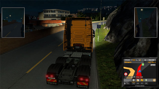 When driving north, watch out for photo radars around the gas station (you will see a small sign) - Norway - Cities - Euro Truck Simulator 2: Scandinavian Expansion - Game Guide and Walkthrough
