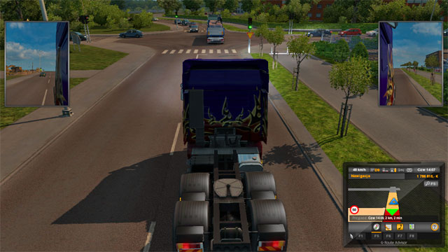 In the city centre, among narrow streets, there are three companies, a service shop and a garage - Sweden (part 2) - Cities - Euro Truck Simulator 2: Scandinavian Expansion - Game Guide and Walkthrough