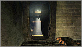 When you wake up get to the end of the corridor and jump down to the tunnel on the right [1] - Level 02: Slums - Walkthrough - F.3.A.R. - Game Guide and Walkthrough