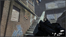 After the fight search the area and go through the small gate - Level 02: Slums - Walkthrough - F.3.A.R. - Game Guide and Walkthrough