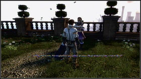 One you reach the part of the garden with the sculpture [1], turn into the avenue of the right - Life Inside the Castle - Walkthrough - Fable III - Game Guide and Walkthrough