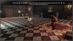 Firstly attack him by pressing X [1] and then block with the same button - Life Inside the Castle - Walkthrough - Fable III - Game Guide and Walkthrough