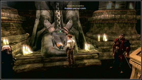 Once inside, keep moving forward until you reach two sarcophaguses [1] - Life Inside the Castle - Walkthrough - Fable III - Game Guide and Walkthrough