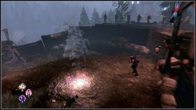 Run around your enemy [1] throwing Fire balls and dodging (B) once you see that the enemy is lightning up a Molotov cocktail [2] - Leaders and Followers - p. 1 - Walkthrough - Fable III - Game Guide and Walkthrough