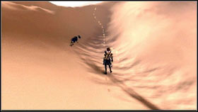 Jump off the ledge [1] and start walking through the desert [2] - Aurora - p. 2 - Walkthrough - Fable III - Game Guide and Walkthrough