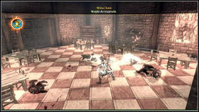 In the big hall, after a short talk with the leader [1], you will get attacked by an army of thugs [2] - Royal Schedule - p. 1 - Walkthrough - Fable III - Game Guide and Walkthrough