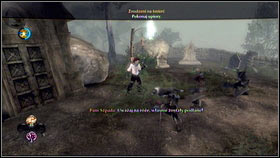 Your dog will find something by one of the tombstones - Mourningwood - p. 1 - Side Missions - Fable III - Game Guide and Walkthrough