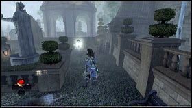 Standing in front of the Catacombs entrance, turn left and go through the passage in the hedge - Bowerstone Castle - Silver Keys - Fable III - Game Guide and Walkthrough