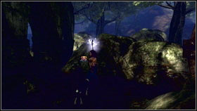 Head to the forest village and turn left before the entrance (behind the drowned platform) - Mourningwood - Silver Keys - Fable III - Game Guide and Walkthrough