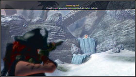 The valley with the Demon Door ends with a frozen waterfall [1] - Mistpeak Valley - Gnomes - Fable III - Game Guide and Walkthrough