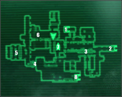 Map legend: 1 - starting area and exit to: Vault 101 - Main quests 4: Escape! - Main quests - Fallout 3 - Game Guide and Walkthrough