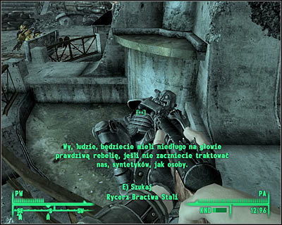 You may talk to Sarah Lyons again when it's safe and she'll thank you for all the help you've done in defeating the supermutants - Main quests 5: Following in his footsteps - Main quests - Fallout 3 - Game Guide and Walkthrough