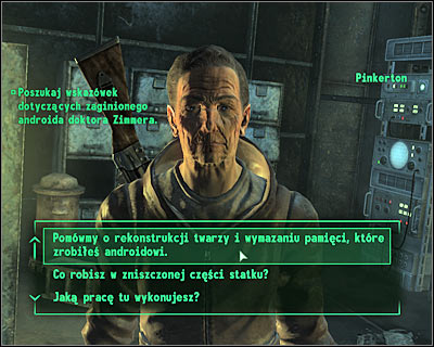 Possible endings - Rivet City: The replicated man - Side quests - Fallout 3 - Game Guide and Walkthrough