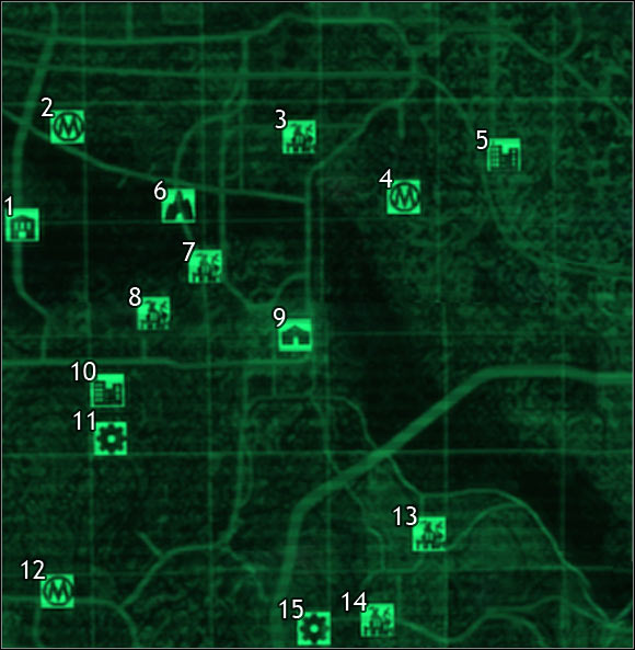 Map legend - sector 5, sector 6 - Maps of the world - Fallout 3 - Game Guide and Walkthrough