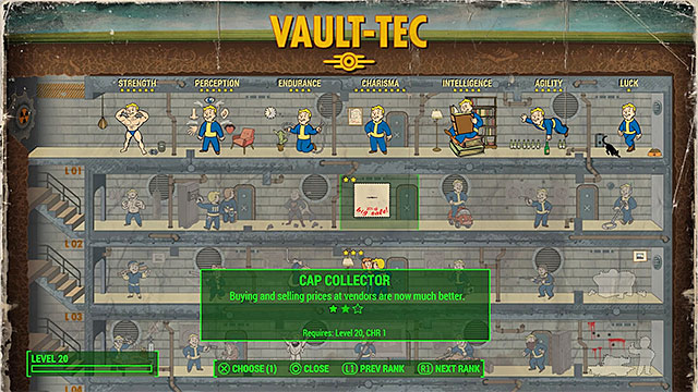 You should take interest in the Cap Collector perk - How to quickly gather large numbers of bottlecaps? - FAQ - Frequently asked questions - Fallout 4 - Game Guide and Walkthrough