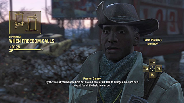 Meet with Preston Garvey in the Sanctuary - When Freedom Calls - Main story - Fallout 4 - Game Guide and Walkthrough