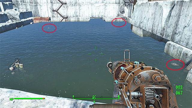 Your objective is to repair three pipes, but the problem is that theyre underwater and the pool of water here is irradiated - Pull the Plug - Thicket Excavations - Fallout 4 - Game Guide and Walkthrough