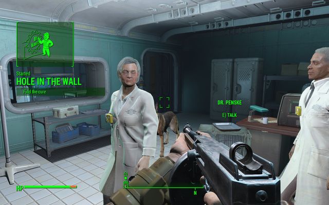 The healing facility in which you start the quest - Hole in the Wall - Vault 81 - Fallout 4 - Game Guide and Walkthrough