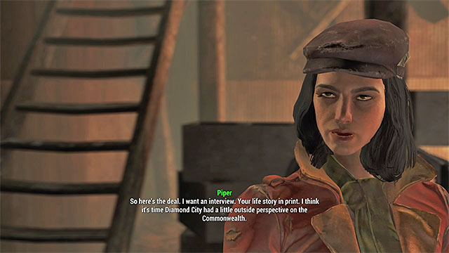 You can tell Piper your story - Story of the Century - Diamond City - Fallout 4 - Game Guide and Walkthrough