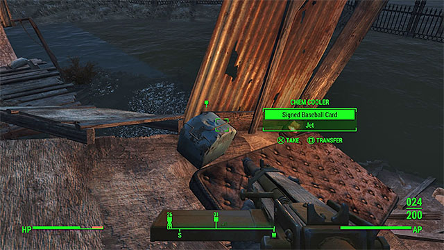 The place where you find the baseball card - Out in Left Field - Diamond City - Fallout 4 - Game Guide and Walkthrough