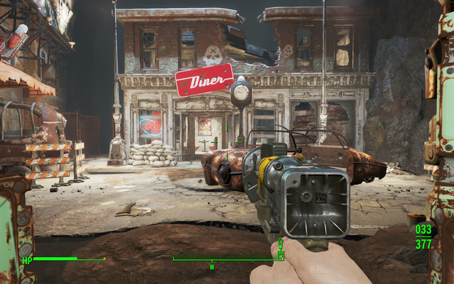 The dummy building. Inside you will find the leader with the card - Vault 75 - Malden Middle School - Fallout 4 - Game Guide and Walkthrough