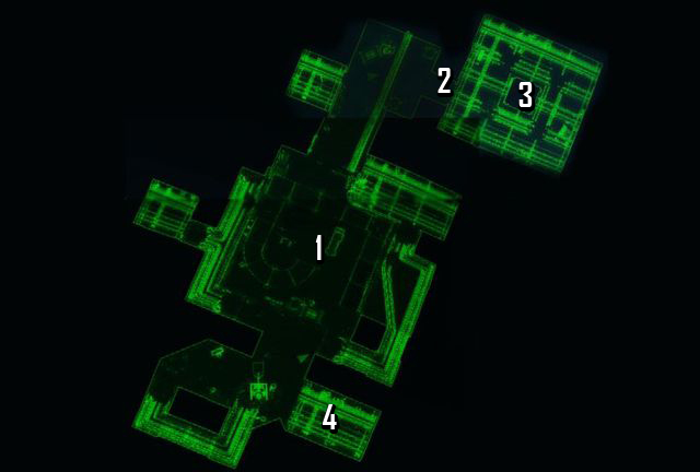 Map of the satellite station - USAF Satellite Station Olivia - Sanctuary - Sector 1 - Fallout 4 - Game Guide and Walkthrough