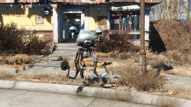 Codsworth is constantly roaming through the settlement, making it harder to find him. - Sanctuary - Sector 1: Sanctuary - Fallout 4 - Game Guide and Walkthrough