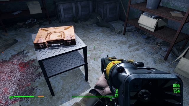 In the chest you will find the key to the locked room. - USAF Satellite Station Olivia - Sanctuary - Sector 1 - Fallout 4 - Game Guide and Walkthrough