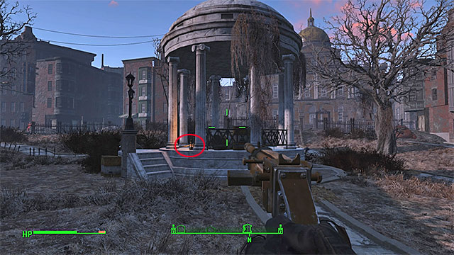 There are few gazebos at the location - Center of Boston - Sector 6 - Magazines - Fallout 4 - Game Guide and Walkthrough