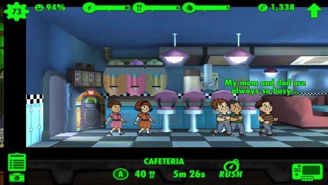 Crowd of children is a good step to develop the population, as long as you have enough resources to feed them. - Dwellers - Fallout Shelter - Game Guide and Walkthrough