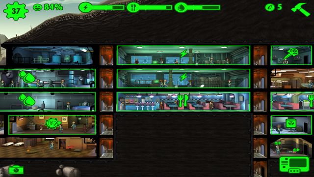 Appropriate arrangement of rooms enables fast collecting of resources. - Rooms - Fallout Shelter - Game Guide and Walkthrough