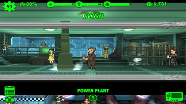 Rush lasts very shortly and youre informed of its effect straight away. - Rooms - Fallout Shelter - Game Guide and Walkthrough