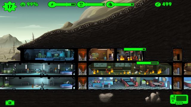 Fire and radroaches can spread to neighbouring rooms very fast. - Vault Disasters - Fallout Shelter - Game Guide and Walkthrough