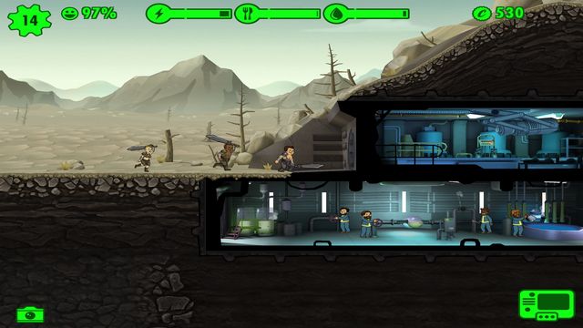 Raiders get to the front door right after the alarm is raised so you have to organize your defense fast. - Raiders - Fallout Shelter - Game Guide and Walkthrough