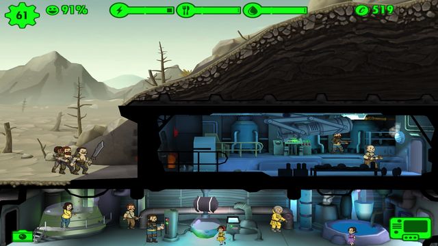 First guardians should wait right next to the door. - Raiders - Fallout Shelter - Game Guide and Walkthrough
