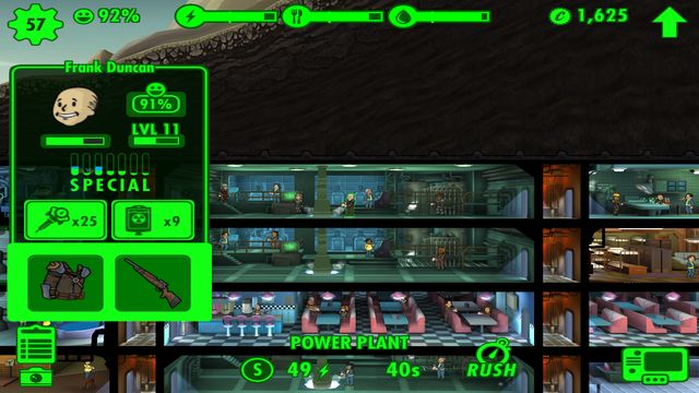 Bonus provided by an outfit is marked in blue on a dwellers profile page. - Outfits - Exploration, weapons and outfits - Fallout Shelter - Game Guide and Walkthrough