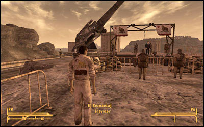 Watch the suspicious behavior of one of the Engineers, who will come a moment later after the president - Youll Know It When It Happens - President Kimball - Fallout: New Vegas - Game Guide and Walkthrough