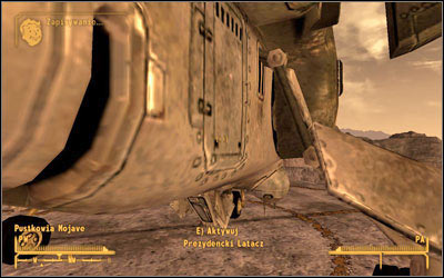 Once Kimball lands, go to the landing area - Youll Know It When It Happens - President Kimball - Fallout: New Vegas - Game Guide and Walkthrough