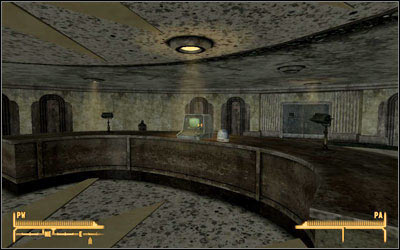 Before your conversation with Cato, go to the Visitors Center (M19:3) and hack the terminal [Science 50] - Arizona Killer - President Kimball - Fallout: New Vegas - Game Guide and Walkthrough