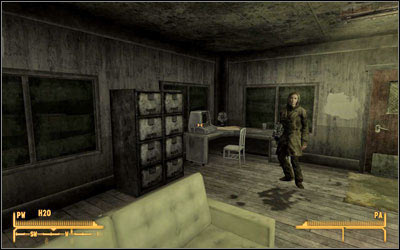 Head to [Nellis AFB] (M11:1) (read [Volare - I Could Make You Care - p. 2 - Side quests - Fallout: New Vegas - Game Guide and Walkthrough