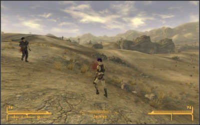 Wandering in the area outside the entrance to [Nipton] (MsF:18), you can find Tomas and Jacklyn - The Legend of the Star - Side quests - Fallout: New Vegas - Game Guide and Walkthrough